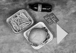 The Chicken Steak Burger + Coca Cola + Fries