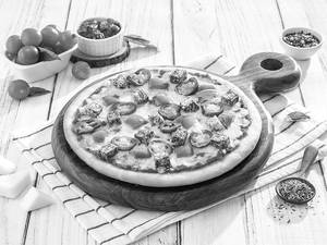 Jain Chat Paneer Pizza