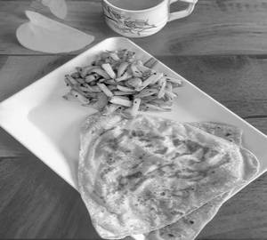 Aloo Bhujia & Paratha (3 Piece)(Sold 500 Plates In 1 Month)
