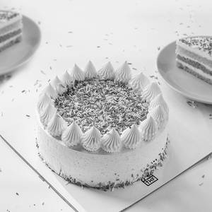 Eggless Rainbow Paradise Vanilla Cake