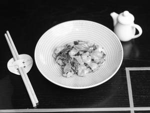 Shrimps In Black Pepper And Basil (Ak)