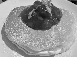 Strawberry Compote & Cream Pancakes