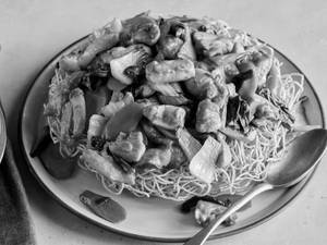 Pan fried noodles [chicken]