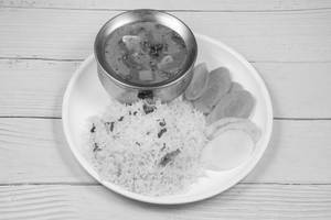 Matar Paneer + Rice Combo   