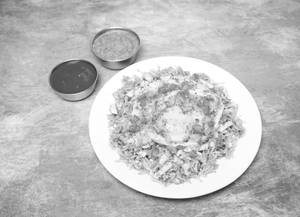 Green Pulao with Masala Fry 1 Egg [Half] 