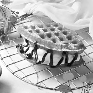 Ice Cream & Fudge Waffle- Vanilla