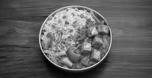 Veg Fried Rice With Chili Paneer