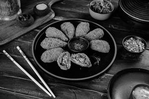 Mushroom And Cheese Kurkure Momo