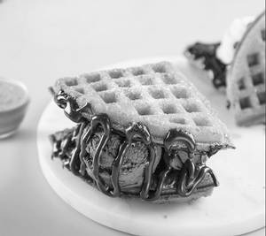 Ice Cream & Fudge Waffle- Chocolate