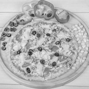 Spicy veg pizza