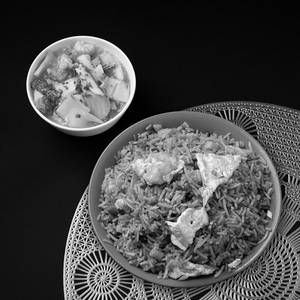 Egg Schezwan Fried Rice Combo