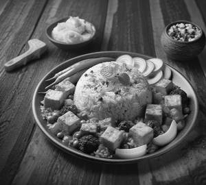 Fried Rice with Paneer Butter Masala