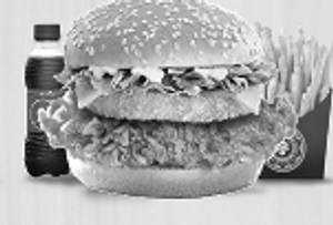 Zinger chicken burger combo