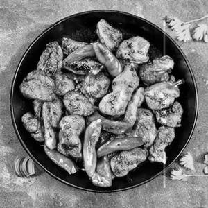 Chicken Eral & Kalleral Pepper Fry