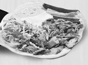 Chicken shawarma plate