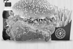 Crispy chicken burger combo