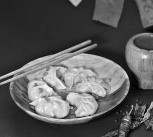 Chicken steamed momos [6 pieces]