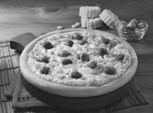 Soya with corn mania pizza