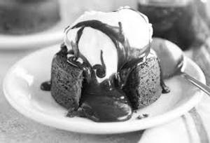 Molten Chocolate Lava Cake With Ice Cream