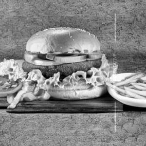 Bacon Pork  Lettuce & Tomato Cheese Burger