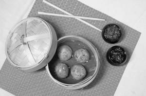 Dimsum with exotic veg