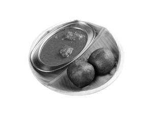 Ragi Mudde With Chicken Pulimunchi