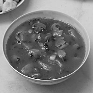 Button Mushroom With Baby Corn (gravy)