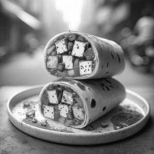 Kadai Paneer Roll