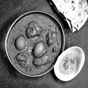 Egg Mutton Tadka Half
