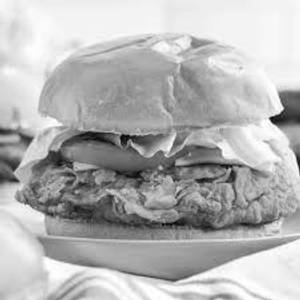 Crunchy chicken burger