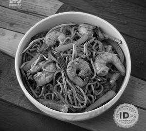 Prawn garlic fried chow