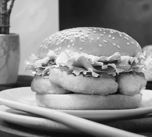 Chicken nuggets burger