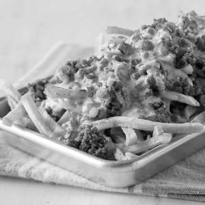 Mexican dip on fries