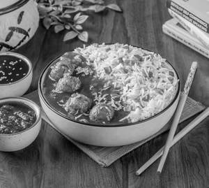 Veg Manchurian With Fried Rice