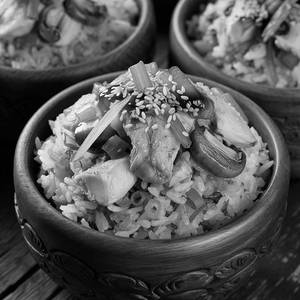 Chicken Mushroom Fried Rice