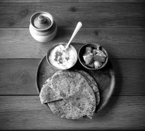 Special Thali With Aloo Paratha