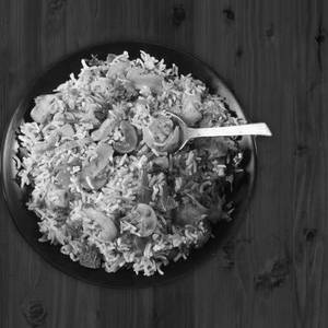 Mushroom biryani