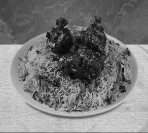 Chicken lollypop biryani