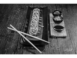 Baby Corn Tempura Sushi