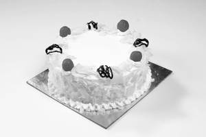 Eggless White Forest Cake