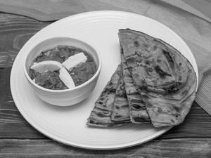 1 Paneer Paratha With Dahii