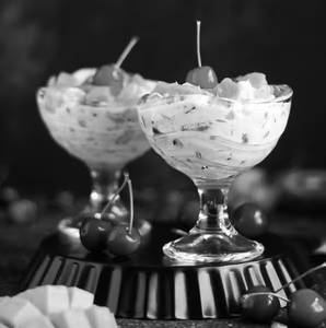 Fruit salad ice cream