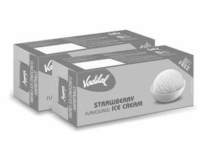 Strawberry Ice Cream (700 Ml Pack Of 2