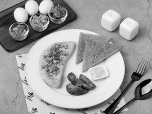 Chicken Keema Egg Omelette