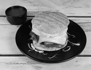Cheese burgar grilled