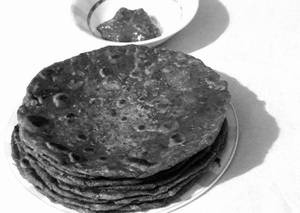 Palak Green Peas Paratha