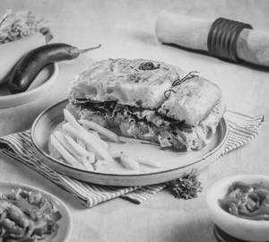 Mediterranean Golden Focaccia Sandwich