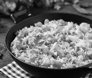 Singapore Chicken Fried Rice