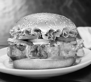 Paneer tikka burger