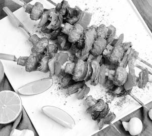 Mushroom Achari Tikka  ( Haya )